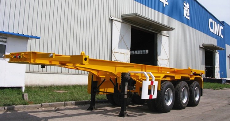 CIMC 60T Loading Container Chassis 20ft Skeletal Trailer for Sale in Mozambique