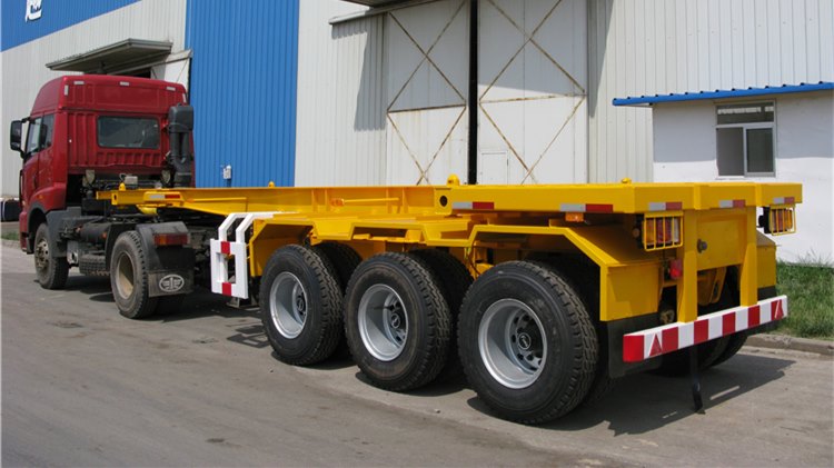 CIMC 60T Loading Container Chassis 20ft Skeletal Trailer for Sale in Mozambique