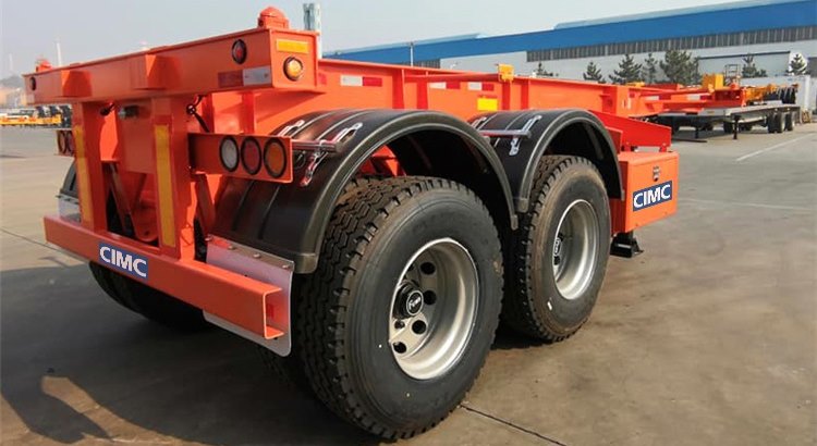 CIMC 20 Ft Shipping Container Skeleton Trailer for Sale in Guyana