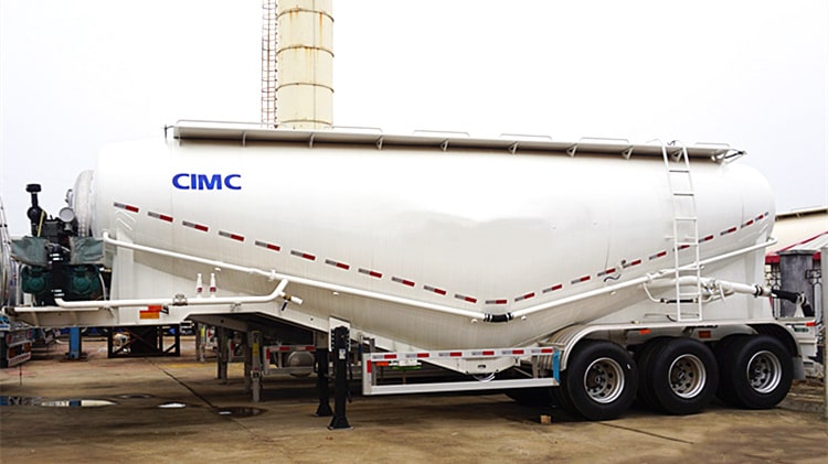 CIMC Tri Axle Cement Tank Trailer for Sale in Ghana