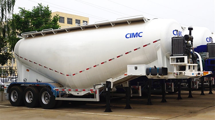 CIMC Tri Axle Cement Tank Trailer for Sale in Ghana