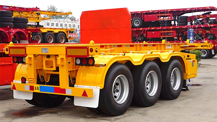 40ft 3 Axle Container Chassis Trailer for Sale in Congo