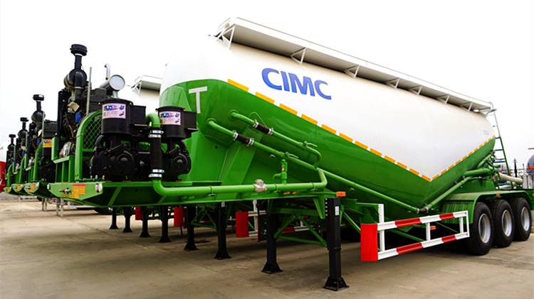 CIMC 50t Bulk Cement Tanker Trailer for Sale in Tanzania