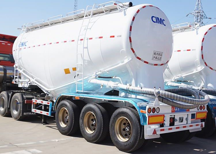 CIMC 45cbm Silobas Bulk Cement Trailer Tri Axle for Sale in Nigeria