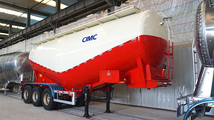 CIMC 38ton Powder Tanker Trailer for Sale in Ghana