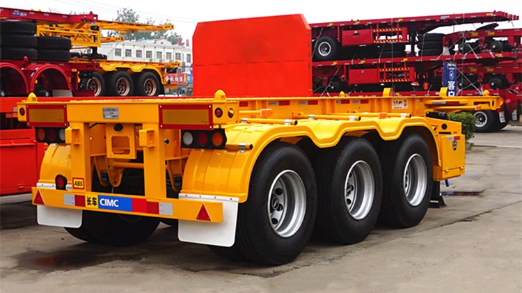 CIMC Tri Axle 40 Foot Skeleton Trailer for Sale in Zimbabwe