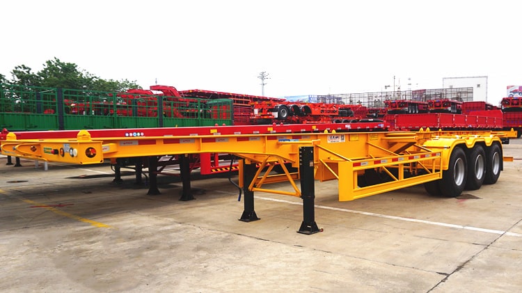 CIMC Tri Axle 40 Foot Skeleton Trailer for Sale in Zimbabwe