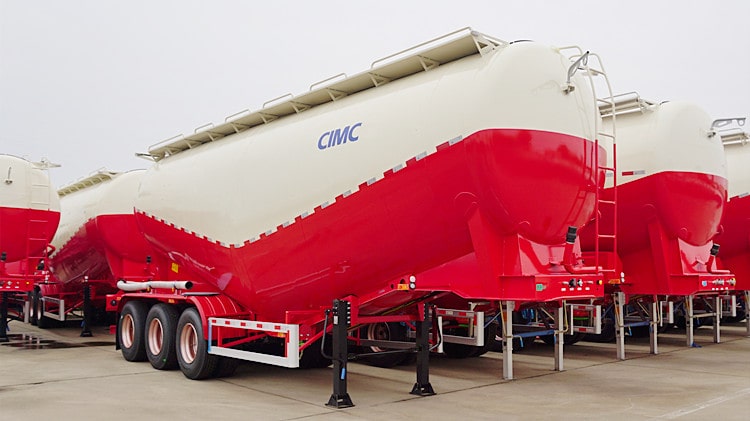 CIMC 3 Axle 40cbm Powder Tanker Trailer for Sale in Cote d'Ivoire