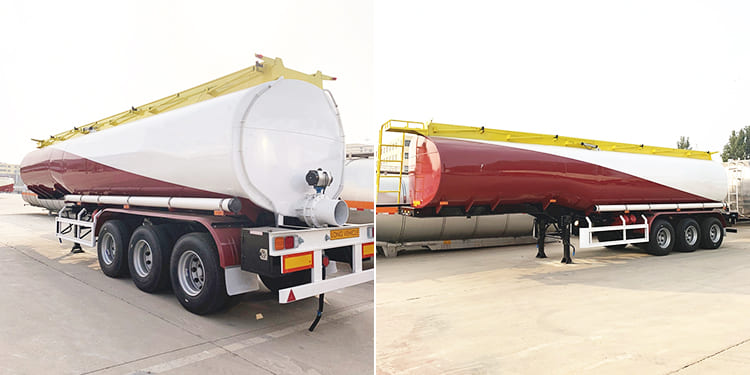 3 Axle 38000 Liters Diesel Fuel Tank Trailer