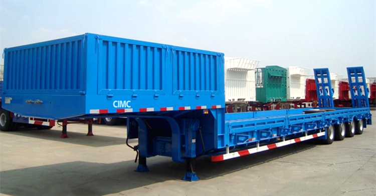 Used 4 Axle 120 Tons  Low Loader Truck Heavy Load Trailer for Sale in Tanzania Dar Es Salaam