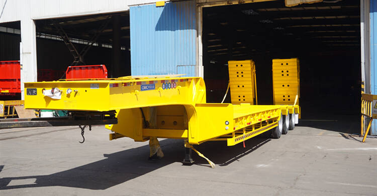 Tri Axle 80 Ton Semi Low Loader Trailer for Sale in Tanzania Dar Es Salaam