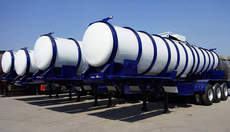 3 Axle 19000 Ltrs Sulphuric Acid Tanker Trailer