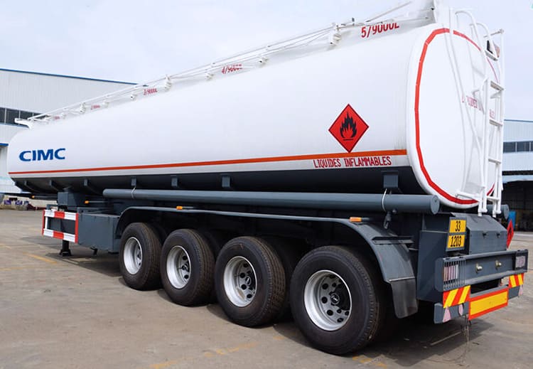 CIMC 4 Axle 40000 Liters Diesel Fuel Tank Trailer
