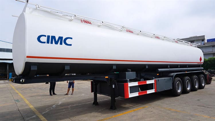 CIMC 4 Axle 40000 Liters Diesel Fuel Tank Trailer