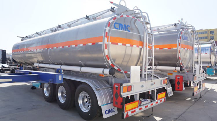 3 axles aluminum tankers semi trailer 