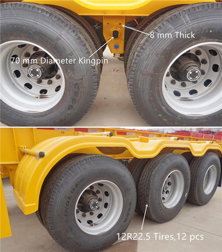 CIMC Trailer Skeletal | Skeletal Container Semi Trailer | Tri Axle 12m Skeletal Trailer for Sale