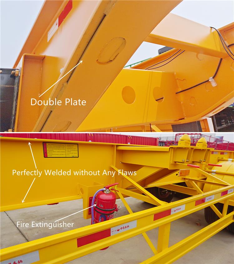 CIMC Trailer Skeletal | Skeletal Container Semi Trailer | Tri Axle 12m Skeletal Trailer for Sale