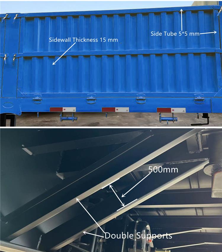 CIMC Semi Cargo Trailer for Sale | Flatbed Trailer with Side Walls | Cargo Semi Trailer for Sale In Sudan