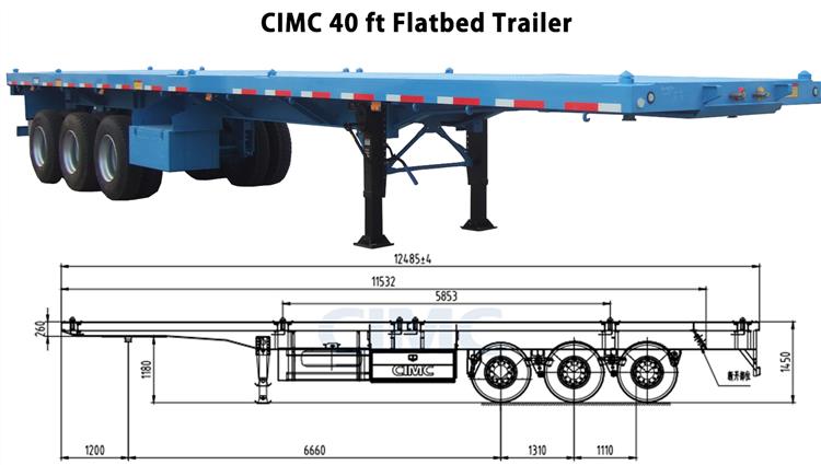 CIMC Flatbed Semi Trailer for Sale in Zimbabwe Harare | CIMC Trailer Manufacturer