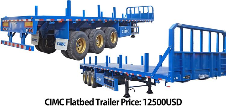 40 foot/feet Flatbed Tractor Top Semi Trailer for Sale | CIMC China Trailers