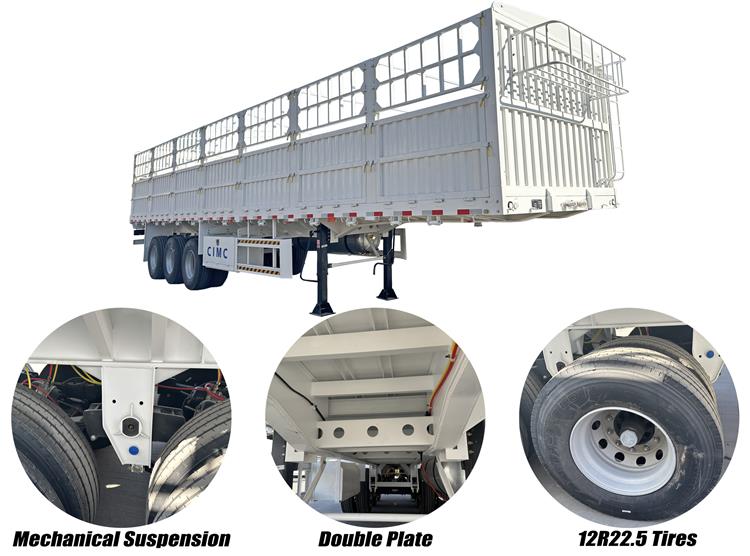 CIMC Fence Cargo Semi Trailer | Livestock Stake Semi Trailers for Sale