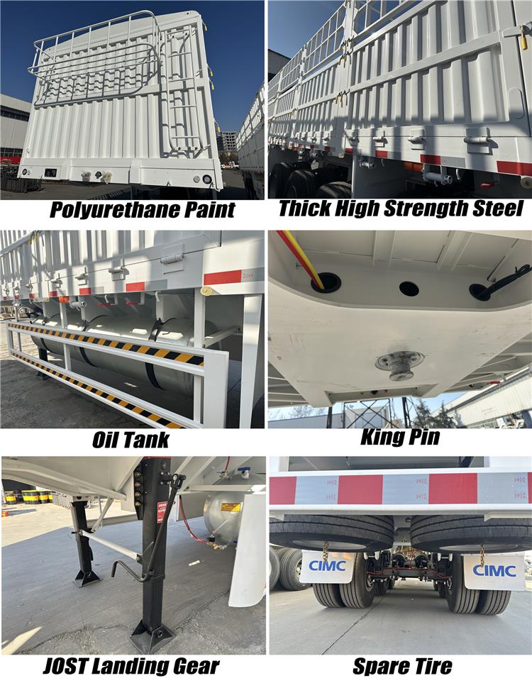 CIMC Fence Cargo Semi Trailer | Livestock Stake Semi Trailers for Sale
