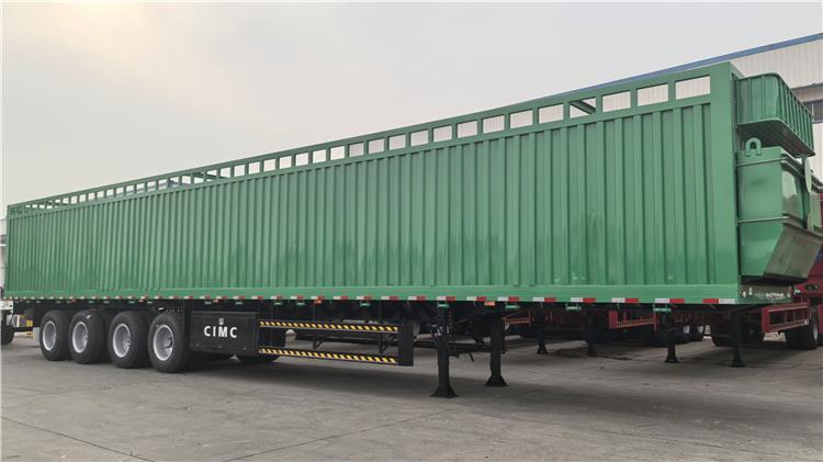 CIMC 4 Axle Fence Cargo Trailer with Bogie Suspension for Sale In Senegal