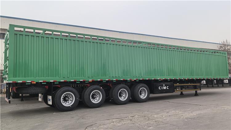 CIMC 4 Axle Fence Cargo Trailer with Bogie Suspension for Sale In Senegal