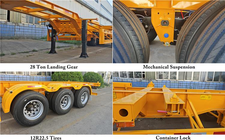 CIMC 40 Foot Skeletal Semi Trailer for Sale In Guam