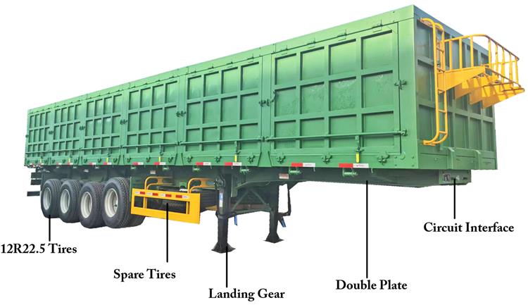 CIMC 4 Axle Side Tipper Trailer for Sale In Zimbabwe