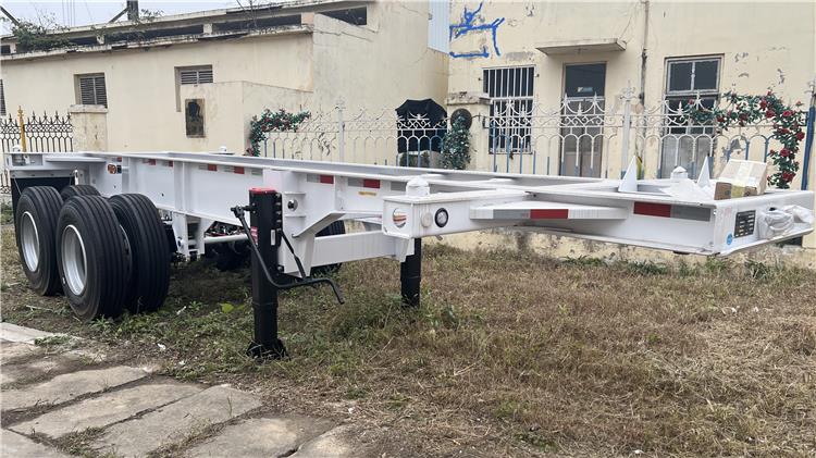 2 Axle 20ft Container Chassis Trailer for Sale In Guma