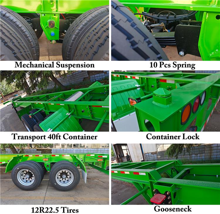 CIMC 2 Axle Container Chassis Trailer for sale in Jamaica
