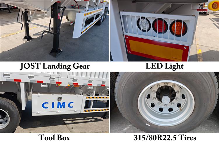 Tri Axle Fence Cargo Stake Trailer for Sale In Senegal
