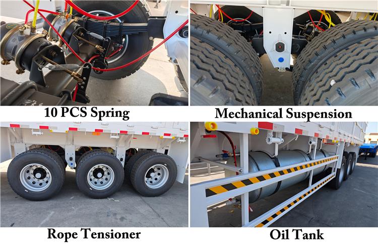 Tri Axle Fence Cargo Stake Trailer for Sale In Senegal