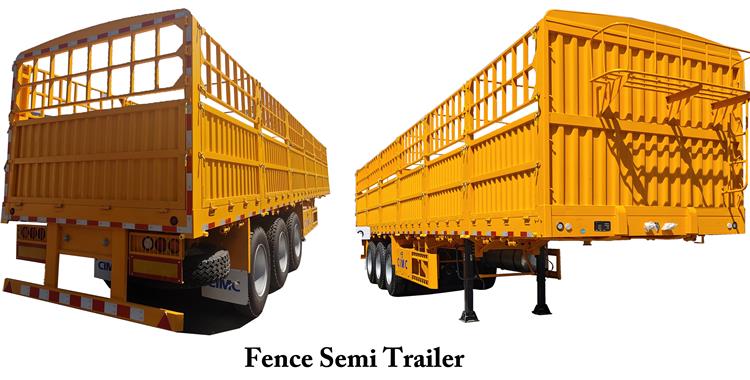 CIMC 60 Ton Fence Livestock Semi Trailer for Sale In Zimbabwe Harare