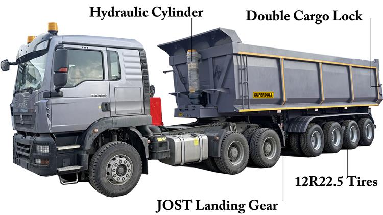 Superdoll Price Tipper Trailer In Tanzania Dar es salaam