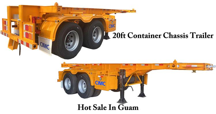 CIMC 20ft Container Chassis Trailer for Sale In Guam