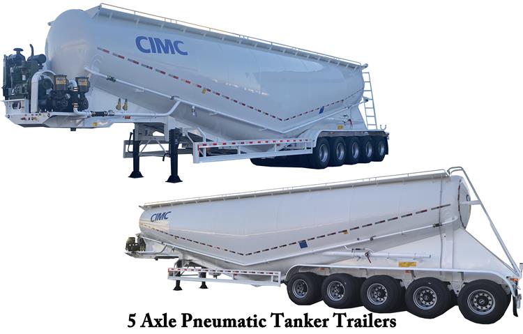 5 Axle Pneumatic Tanker Trailers For Sale In United Arab Emirates