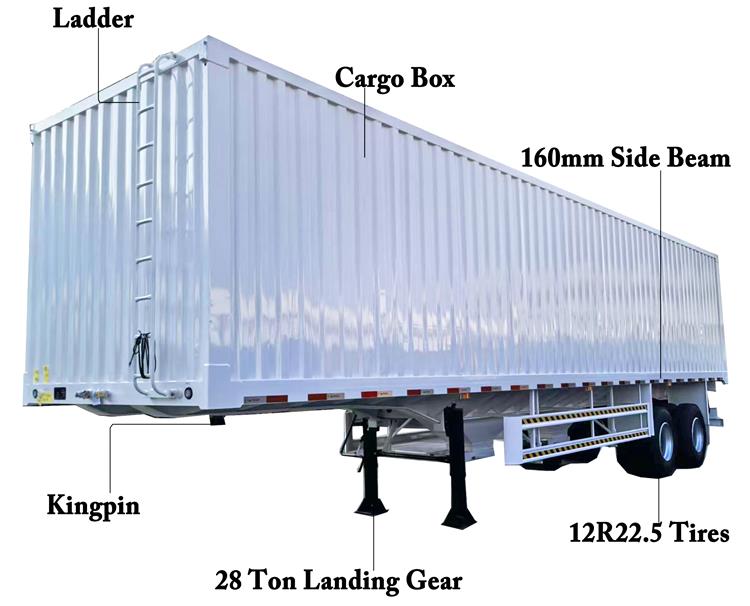 CIMC Box Cargo Trailer for Sale In Kenya