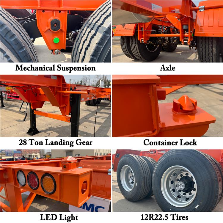 CIMC 2 Axle 40ft Skeletal Trailer for Sale In Guam