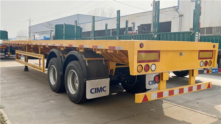 CIMC 2 Axle Flatbed Trailer for Sale In Jamaica - China CIMC