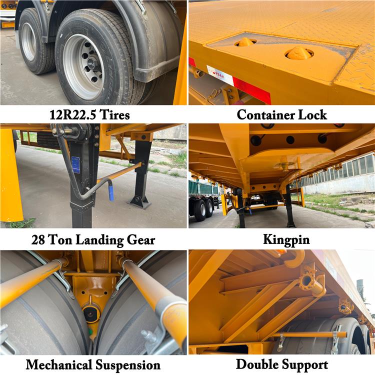 CIMC 2 Axle Flatbed Trailer for Sale In Jamaica - China CIMC