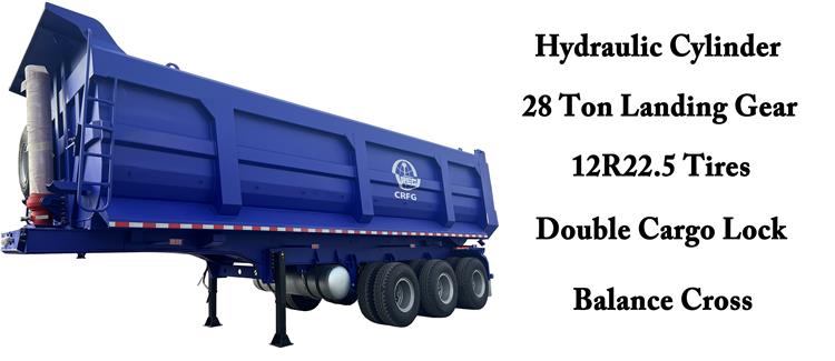 CIMC Tri Axle 60 Ton Tipper Semi Trailer for Sale In Tanzania