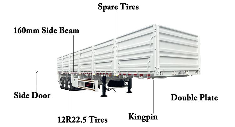 CIMC 3 Axle 60 Ton Grain Trailer for Sale In Zimbabwe