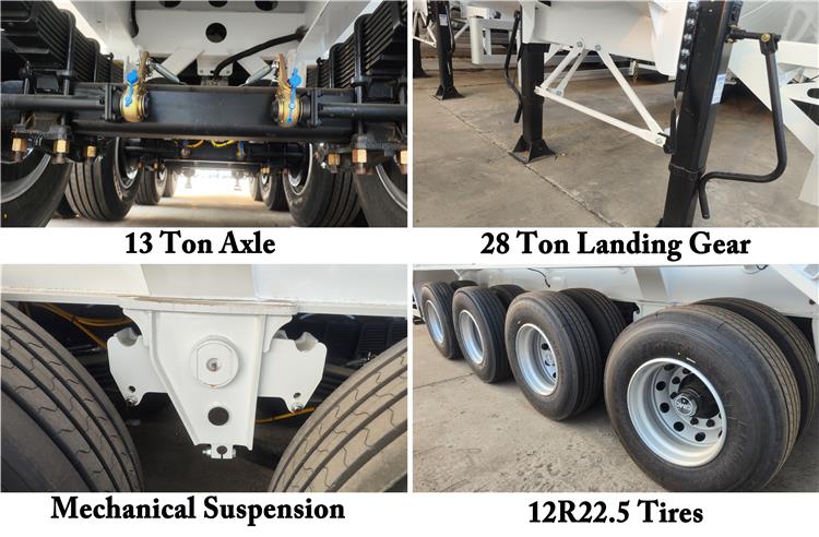 CIMC 4 Axle Cement Bulker Tanker Trailer for Sale In Dominican