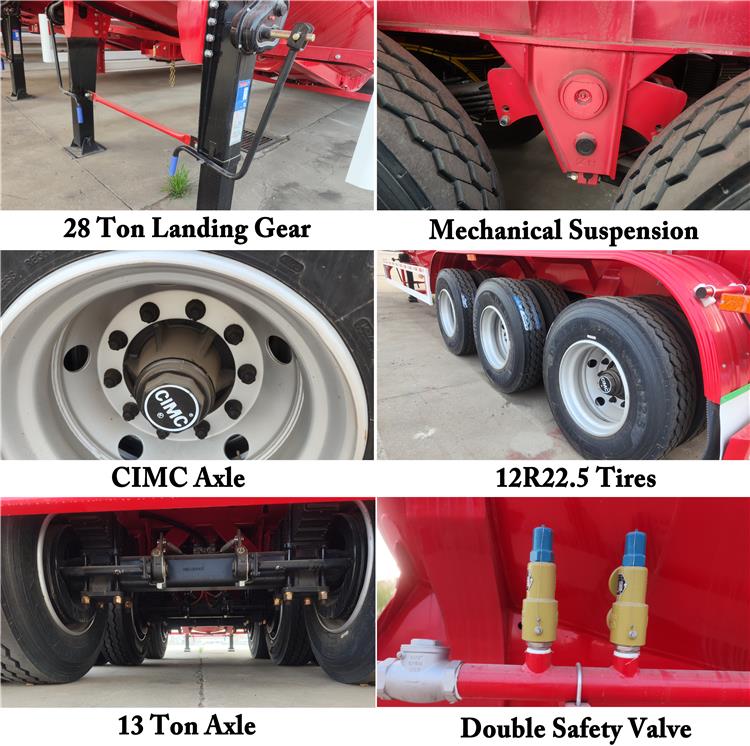 CIMC 55CBM Dry Bulker Cement Tanker Trailer for Sale In Zimbabwe