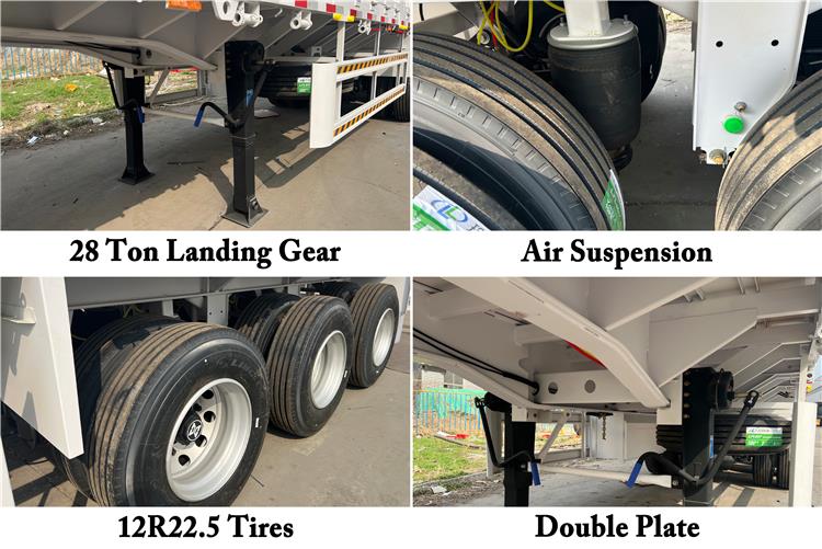 CIMC Tri Axle Drop Side Wall Trailer for Sale In Zimbabwe
