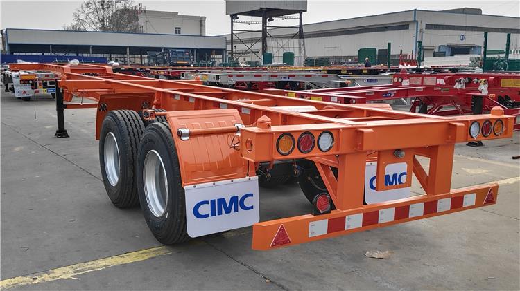 CIMC 2 Axle 40ft Container Chassis Trailer for Sale In Bolivia