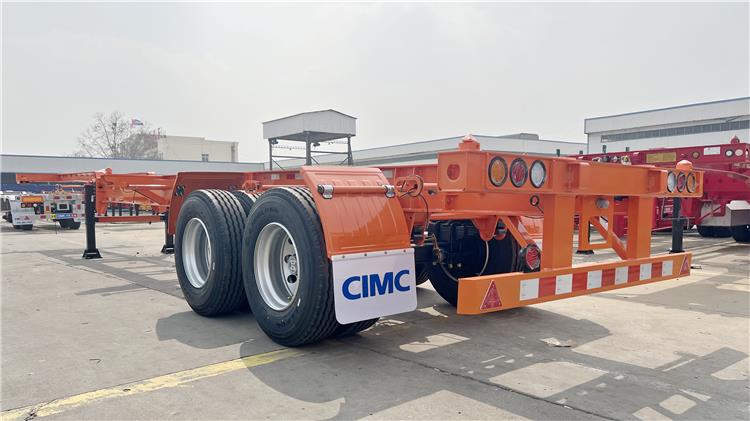 CIMC 2 Axle 40ft Container Chassis Trailer for Sale In Bolivia