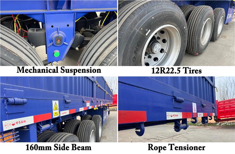 60 Ton Drop Side Wall Trailer for Sale In Zimbabwe